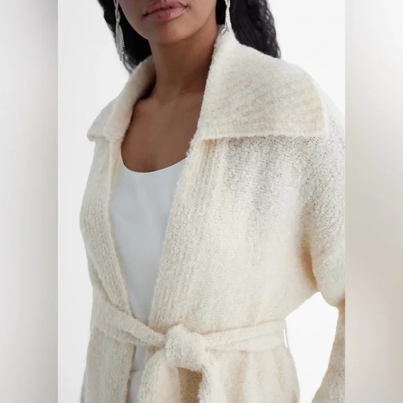 Express Boucle Oversized Collar Duster - Picture 3 of 6